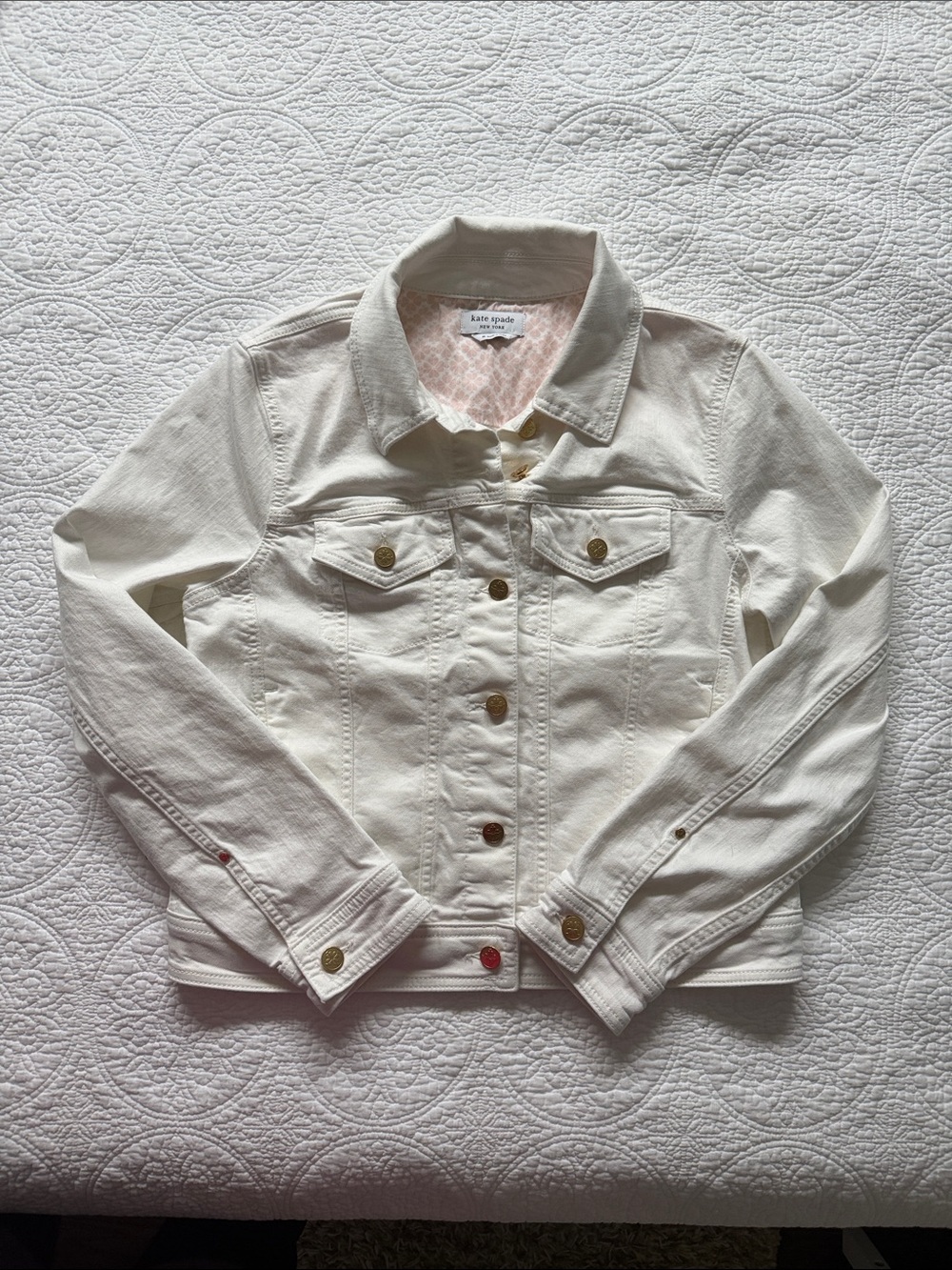Kate Spade Jean Jacket with Gold Buttons